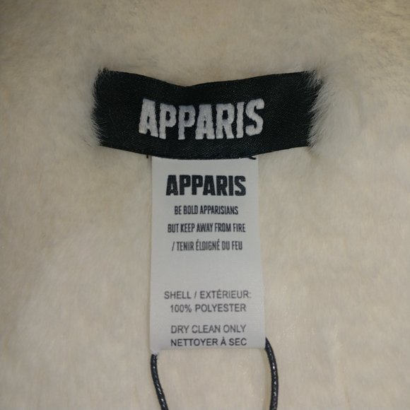 APPARIS: Ivory/Cream Pluche Babmi Scarf - NWT - Picture 9 of 10